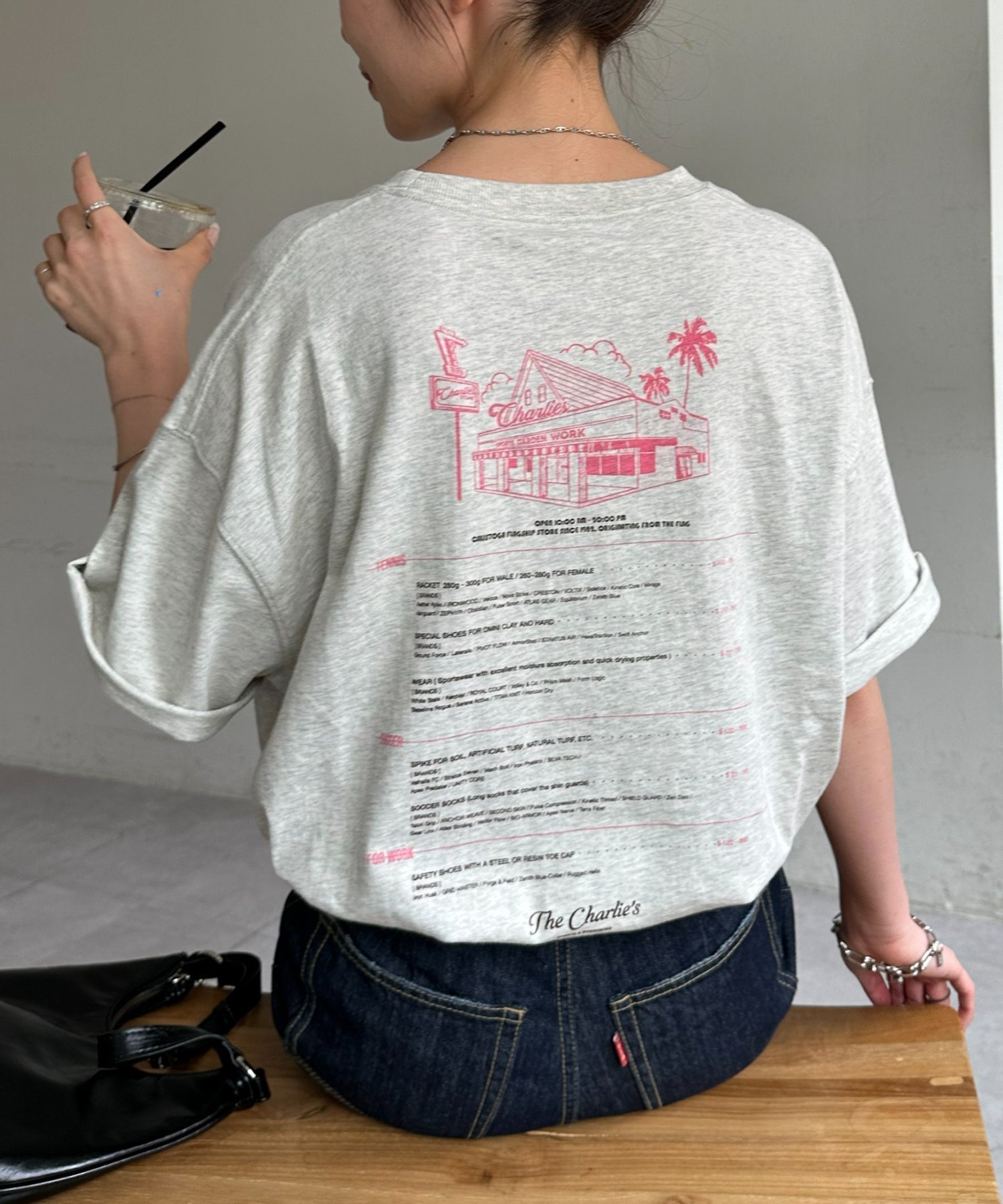 【ディスコート/Discoat】の【Enlude】アソートスーベニアバックプリントTシャツ《ユニセックス》 インテリア・キッズ・メンズ・レディースファッション・服の通販 founy(ファウニー) 　ファッション　Fashion　レディースファッション　Fashion for Women　トップス・カットソー　Cut & Sew Tops　シャツ・ブラウス・オフィスカジュアル　Elegant Blouses & Button-Ups　ロングTシャツ・Tシャツ　Longline T-Shirts & Tees　バッグ　Bags　2026年　2026　2026春夏・S/S　Spring/Summer 2026 SS26　シンプル　Simple, Minimal　フロント　Front, Front Design　プリント　Print, Printed Pattern　リラックス　Relax, Relaxed Fit　ワンポイント　One Point, Statement Accent　ピンク|ID: prp329100004983289 ipo3291000000037331262