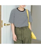 【フリークスストア/FREAK'S STORE】の限定展開 ビッグシルエット 半袖 ボーダー Tシャツ 大人の最旬トレンドファッション＆コーディネート founy(ファウニー) ファッション Fashion レディースファッション Fashion for Women トップス・カットソー Cut & Sew Tops シャツ・ブラウス・オフィスカジュアル Elegant Blouses & Button-Ups ロングTシャツ・Tシャツ Longline T-Shirts & Tees 2026年 2026 2026春夏・S/S Spring/Summer 2026 SS26 シンプル Simple, Minimal バランス Balance, Style Balance ビッグ Big, Oversized ベーシック Basic, Essential ボーダー Border, Stripe 人気 Popular, Best Seller 半袖 Short Sleeve, Half Sleeve 吸水 Absorbent, Quick-Dry 夏 Summer S/S・春夏 SS, Spring/Summer, Warm Season thumbnail ブラック|ID: prp329100004983291 ipo3291000000037331269