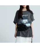 【ジーナシス/JEANASiS】の【選べる着丈】brightフォトコラージュボートネックプリントTEE チャコールグレー|ID: prp329100004983293 ipo3291000000037359209