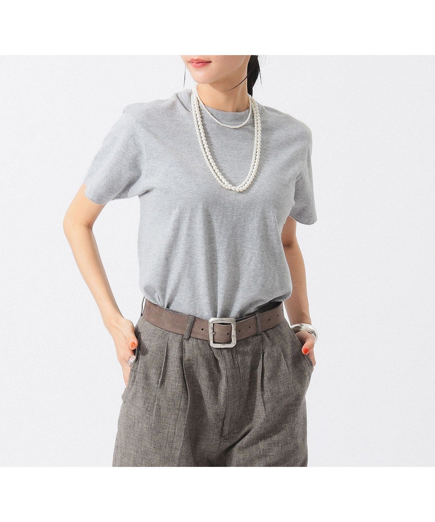 【ビームス ウイメン/BEAMS】のボーイ ベーシック Tシャツ インテリア・キッズ・メンズ・レディースファッション・服の通販 founy(ファウニー) 　ファッション　Fashion　レディースファッション　Fashion for Women　トップス・カットソー　Cut & Sew Tops　シャツ・ブラウス・オフィスカジュアル　Elegant Blouses & Button-Ups　ロングTシャツ・Tシャツ　Longline T-Shirts & Tees　おすすめ　Recommended / Our Picks　インナー　Innerwear　シンプル　Simple, Minimal　フィット　Fit, Slim Fit　ベーシック　Basic, Essential　T.GREY|ID: prp329100004983294 ipo3291000000037331284