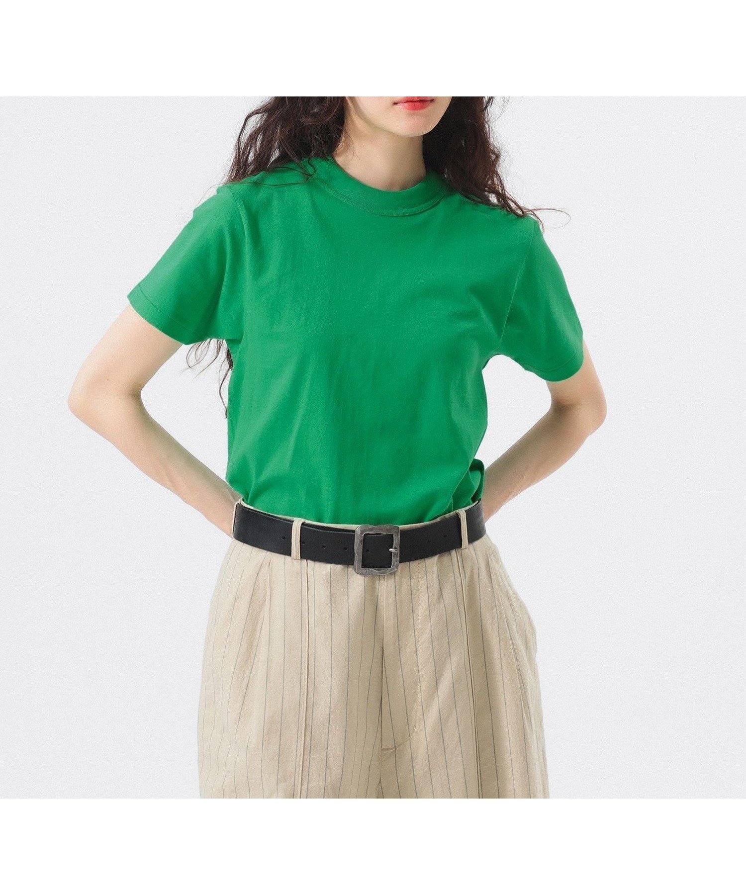 【ビームス ウイメン/BEAMS】のボーイ ベーシック Tシャツ インテリア・キッズ・メンズ・レディースファッション・服の通販 founy(ファウニー) 　ファッション　Fashion　レディースファッション　Fashion for Women　トップス・カットソー　Cut & Sew Tops　シャツ・ブラウス・オフィスカジュアル　Elegant Blouses & Button-Ups　ロングTシャツ・Tシャツ　Longline T-Shirts & Tees　おすすめ　Recommended / Our Picks　インナー　Innerwear　シンプル　Simple, Minimal　フィット　Fit, Slim Fit　ベーシック　Basic, Essential　GREEN|ID: prp329100004983294 ipo3291000000037331290