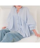 【ティティベイト/titivate】のキャンディースリーブギャザーブラウス シャツ 長袖 ボリュームスリーブ チュニック 大人の最旬トレンドファッション＆コーディネート founy(ファウニー) ファッション Fashion レディースファッション Fashion for Women トップス・カットソー Cut & Sew Tops シャツ・ブラウス・オフィスカジュアル Elegant Blouses & Button-Ups ボリューム袖・フリルスリーブブラウス Voluminous & Ruffle Sleeves / Puffy Sleeve Tops アクセサリー Fashion Accessories ギャザー Gathered, Ruffled スキッパー Skipper, Open Collar スリーブ Sleeve, Long Sleeve / Short Sleeve チュニック Tunic, Long Top ネップ Nepp, Slub Yarn 長袖 Long Sleeve, Full Sleeve thumbnail LBL|ID: prp329100004983296 ipo3291000000037331298
