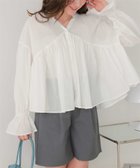 【ティティベイト/titivate】のキャンディースリーブギャザーブラウス シャツ 長袖 ボリュームスリーブ チュニック 大人の最旬トレンドファッション＆コーディネート founy(ファウニー) ファッション Fashion レディースファッション Fashion for Women トップス・カットソー Cut & Sew Tops シャツ・ブラウス・オフィスカジュアル Elegant Blouses & Button-Ups ボリューム袖・フリルスリーブブラウス Voluminous & Ruffle Sleeves / Puffy Sleeve Tops アクセサリー Fashion Accessories ギャザー Gathered, Ruffled スキッパー Skipper, Open Collar スリーブ Sleeve, Long Sleeve / Short Sleeve チュニック Tunic, Long Top ネップ Nepp, Slub Yarn 長袖 Long Sleeve, Full Sleeve thumbnail OWH|ID: prp329100004983296 ipo3291000000037331300