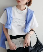 【ディスコート/Discoat】の【WEB限定/新色追加!】アソート箔プリントTシャツ 大人の最旬トレンドファッション＆コーディネート founy(ファウニー) ファッション Fashion レディースファッション Fashion for Women トップス・カットソー Cut & Sew Tops シャツ・ブラウス・オフィスカジュアル Elegant Blouses & Button-Ups ロングTシャツ・Tシャツ Longline T-Shirts & Tees インナー Innerwear キャミワンピース Cami Dress, Slip Dress コンパクト Compact, Small Size シンプル Simple, Minimal トレンド Trend, Trending Now バランス Balance, Style Balance ビスチェ Bustier, Corset Top プリント Print, Printed Pattern ボトム Bottoms, Lower Wear thumbnail ホワイト|ID: prp329100004983304 ipo3291000000037331347