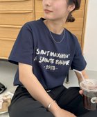 【ディスコート/Discoat】の【WEB限定/新色追加!】アソート箔プリントTシャツ 大人の最旬トレンドファッション＆コーディネート founy(ファウニー) ファッション Fashion レディースファッション Fashion for Women トップス・カットソー Cut & Sew Tops シャツ・ブラウス・オフィスカジュアル Elegant Blouses & Button-Ups ロングTシャツ・Tシャツ Longline T-Shirts & Tees インナー Innerwear キャミワンピース Cami Dress, Slip Dress コンパクト Compact, Small Size シンプル Simple, Minimal トレンド Trend, Trending Now バランス Balance, Style Balance ビスチェ Bustier, Corset Top プリント Print, Printed Pattern ボトム Bottoms, Lower Wear thumbnail ミッドナイトブルー|ID: prp329100004983304 ipo3291000000037331349