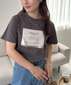 【ディスコート/Discoat】の【WEB限定/新色追加!】アソート箔プリントTシャツ 大人の最旬トレンドファッション＆コーディネート founy(ファウニー) ファッション Fashion レディースファッション Fashion for Women トップス・カットソー Cut & Sew Tops シャツ・ブラウス・オフィスカジュアル Elegant Blouses & Button-Ups ロングTシャツ・Tシャツ Longline T-Shirts & Tees インナー Innerwear キャミワンピース Cami Dress, Slip Dress コンパクト Compact, Small Size シンプル Simple, Minimal トレンド Trend, Trending Now バランス Balance, Style Balance ビスチェ Bustier, Corset Top プリント Print, Printed Pattern ボトム Bottoms, Lower Wear thumbnail ライトグレー|ID: prp329100004983304 ipo3291000000037331351