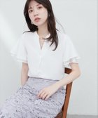 【ナチュラルクチュール/natural couture】の袖口シアーパール釦スキッパーブラウス 大人の最旬トレンドファッション＆コーディネート founy(ファウニー) ファッション Fashion レディースファッション Fashion for Women トップス・カットソー Cut & Sew Tops シャツ・ブラウス・オフィスカジュアル Elegant Blouses & Button-Ups アクセサリー Fashion Accessories シンプル Simple, Minimal スキッパー Skipper, Open Collar スマート Smart, Elegant ダウン Down, Puffer デニム Denim, Jeans Material フォーマル Formal, Dressy フリル Frill, Ruffle ワイド Wide, Wide Fit 再入荷 Restock / Back in Stock エレガント 上品 Elegant 2026年 2026 2026春夏・S/S Spring/Summer 2026 SS26 thumbnail アイボリー|ID: prp329100004983305 ipo3291000000037331356