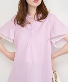 【ナチュラルクチュール/natural couture】の袖口シアーパール釦スキッパーブラウス 大人の最旬トレンドファッション＆コーディネート founy(ファウニー) ファッション Fashion レディースファッション Fashion for Women トップス・カットソー Cut & Sew Tops シャツ・ブラウス・オフィスカジュアル Elegant Blouses & Button-Ups アクセサリー Fashion Accessories シンプル Simple, Minimal スキッパー Skipper, Open Collar スマート Smart, Elegant ダウン Down, Puffer デニム Denim, Jeans Material フォーマル Formal, Dressy フリル Frill, Ruffle ワイド Wide, Wide Fit 再入荷 Restock / Back in Stock エレガント 上品 Elegant 2026年 2026 2026春夏・S/S Spring/Summer 2026 SS26 thumbnail ラベンダー|ID: prp329100004983305 ipo3291000000037331358