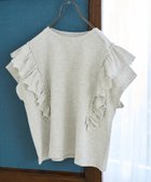 【フリークスストア/FREAK'S STORE】の限定展開 フリル スリーブ Tシャツ 大人の最旬トレンドファッション＆コーディネート founy(ファウニー) ファッション Fashion レディースファッション Fashion for Women トップス・カットソー Cut & Sew Tops シャツ・ブラウス・オフィスカジュアル Elegant Blouses & Button-Ups ロングTシャツ・Tシャツ Longline T-Shirts & Tees 2026年 2026 2026春夏・S/S Spring/Summer 2026 SS26 カットソー Cut and Sewn Top スリーブ Sleeve, Long Sleeve / Short Sleeve トレンド Trend, Trending Now フリル Frill, Ruffle 夏 Summer S/S・春夏 SS, Spring/Summer, Warm Season thumbnail ライトグレー|ID: prp329100004983313 ipo3291000000037331431