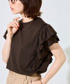 【フリークスストア/FREAK'S STORE】の限定展開 フリル スリーブ Tシャツ 大人の最旬トレンドファッション＆コーディネート founy(ファウニー) ファッション Fashion レディースファッション Fashion for Women トップス・カットソー Cut & Sew Tops シャツ・ブラウス・オフィスカジュアル Elegant Blouses & Button-Ups ロングTシャツ・Tシャツ Longline T-Shirts & Tees 2026年 2026 2026春夏・S/S Spring/Summer 2026 SS26 カットソー Cut and Sewn Top スリーブ Sleeve, Long Sleeve / Short Sleeve トレンド Trend, Trending Now フリル Frill, Ruffle 夏 Summer S/S・春夏 SS, Spring/Summer, Warm Season thumbnail ブラウン|ID: prp329100004983313 ipo3291000000037331433