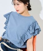 【フリークスストア/FREAK'S STORE】の限定展開 フリル スリーブ Tシャツ 大人の最旬トレンドファッション＆コーディネート founy(ファウニー) ファッション Fashion レディースファッション Fashion for Women トップス・カットソー Cut & Sew Tops シャツ・ブラウス・オフィスカジュアル Elegant Blouses & Button-Ups ロングTシャツ・Tシャツ Longline T-Shirts & Tees 2026年 2026 2026春夏・S/S Spring/Summer 2026 SS26 カットソー Cut and Sewn Top スリーブ Sleeve, Long Sleeve / Short Sleeve トレンド Trend, Trending Now フリル Frill, Ruffle 夏 Summer S/S・春夏 SS, Spring/Summer, Warm Season thumbnail ブルー|ID: prp329100004983313 ipo3291000000037331434
