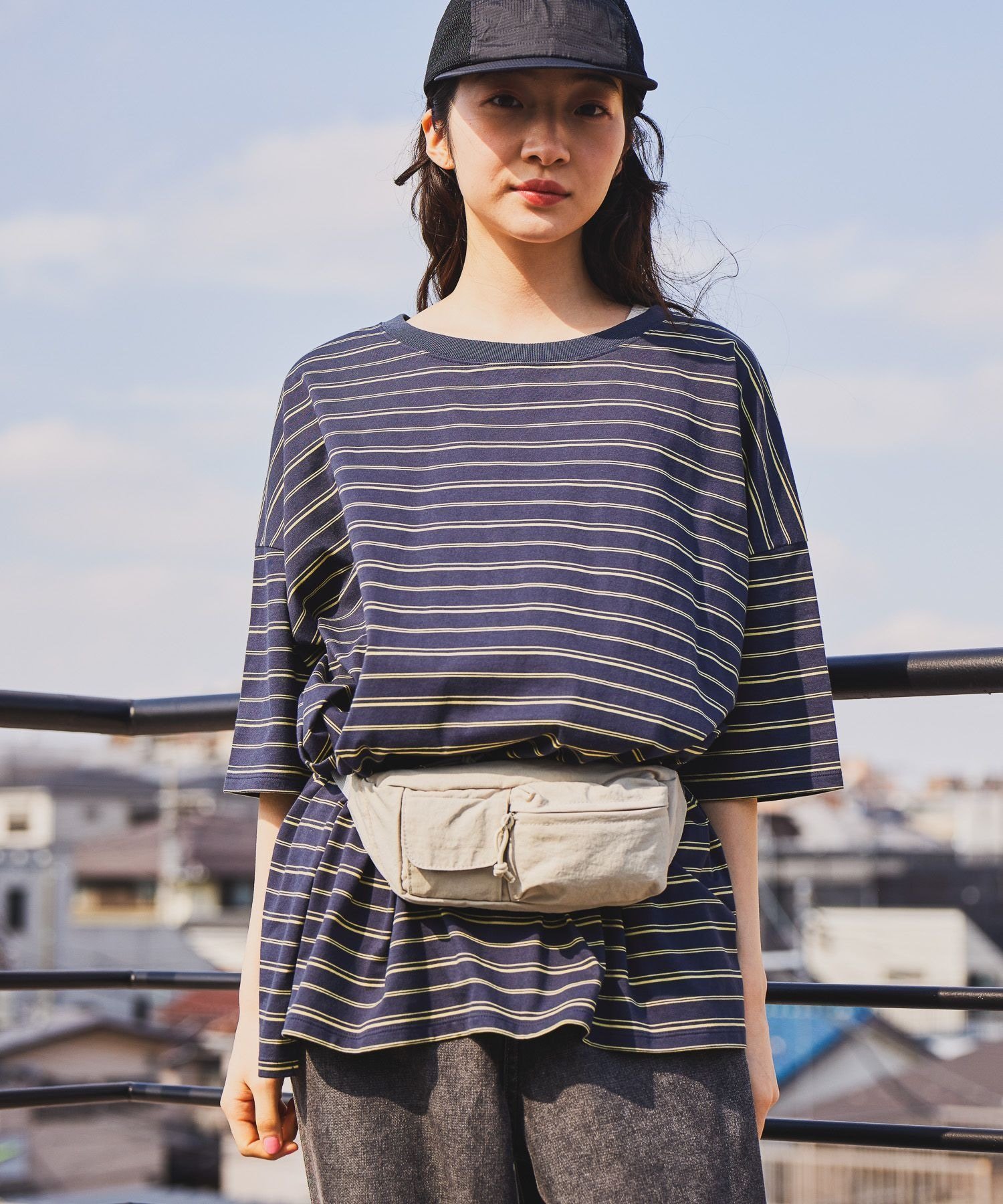 【ニコアンド/niko and】のさらっとチュニT インテリア・キッズ・メンズ・レディースファッション・服の通販 founy(ファウニー) 　ファッション　Fashion　レディースファッション　Fashion for Women　おすすめ　Recommended / Our Picks　シンプル　Simple, Minimal　チュニック　Tunic, Long Top　トレンド　Trend, Trending Now　バランス　Balance, Style Balance　ビスチェ　Bustier, Corset Top　ベスト　Vest, Waistcoat　ボーダー　Border, Stripe　ルーズ　Loose, Oversized　今夏　This Summer　夏　Summer　無地　Plain, Solid Color　ネイビーボーダー|ID: prp329100004983316 ipo3291000000037331454