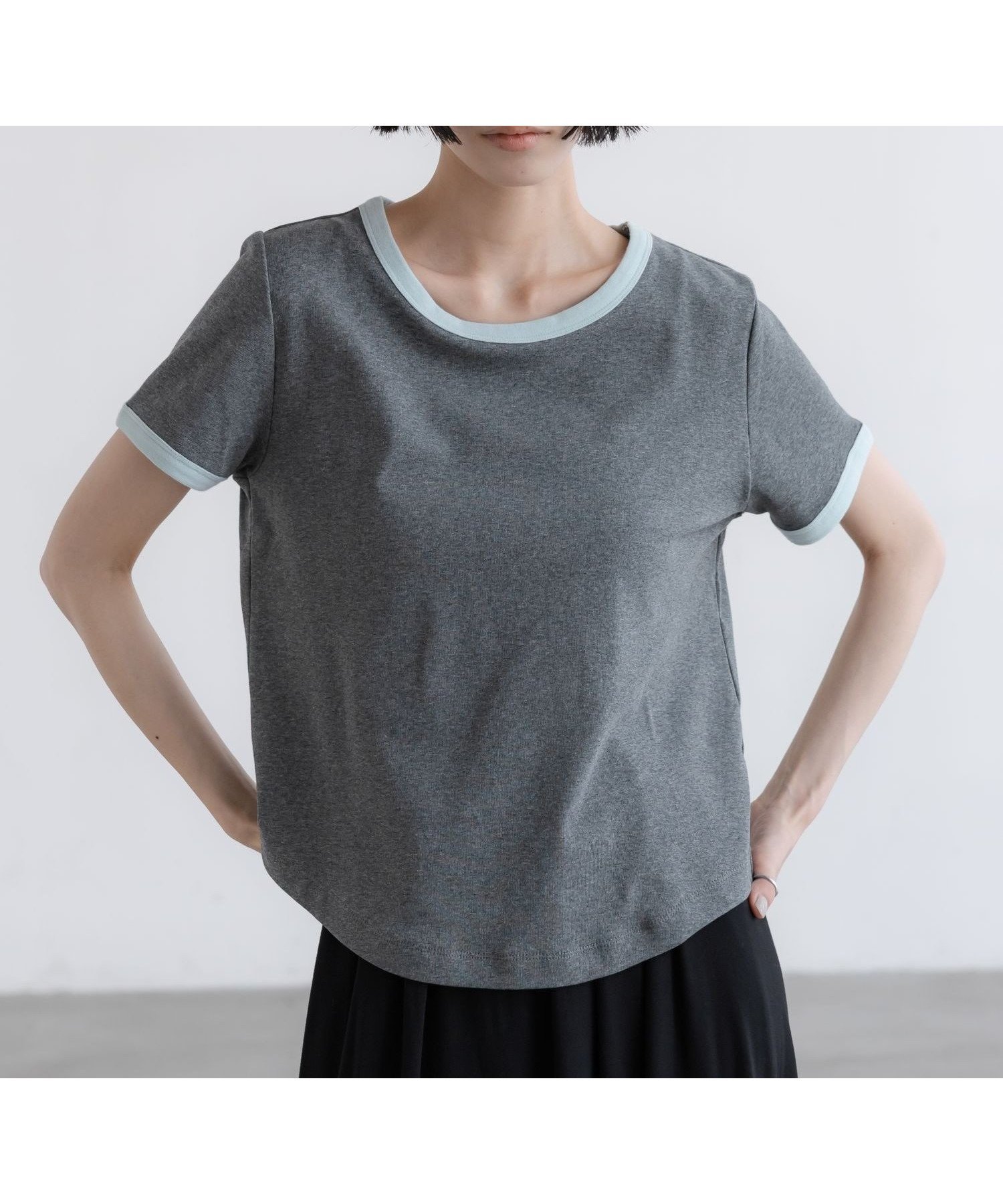 【ローリーズファーム/LOWRYS FARM】のリンガーTEE インテリア・キッズ・メンズ・レディースファッション・服の通販 founy(ファウニー) 　ファッション　Fashion　レディースファッション　Fashion for Women　インナー　Innerwear　キャミ　Camisole, Cami Top　サロペット　Overalls, Salopette　ジャケット　Jacket, Outerwear　スポーティ　Sporty, Casual Athletic　バランス　Balance, Style Balance　フィット　Fit, Slim Fit　ベーシック　Basic, Essential　ボトム　Bottoms, Lower Wear　グレー15|ID: prp329100004983325 ipo3291000000037331500