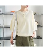 【フリークスストア/FREAK'S STORE】の限定展開 ヘンリーボタン半袖ニットTEE オフホワイト|ID: prp329100004983327 ipo3291000000037331509