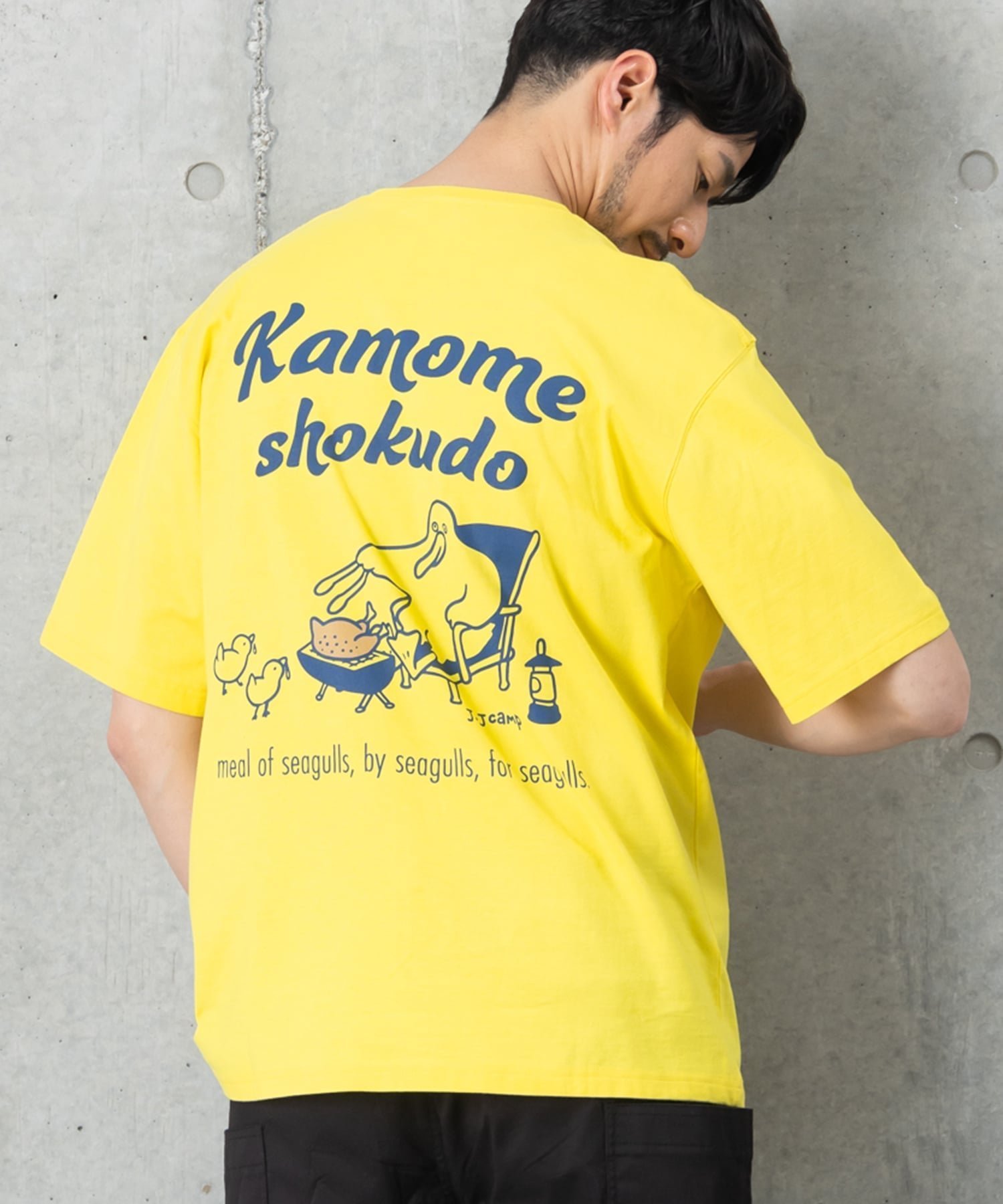 【その他のブランド/Other】のJ.J CAMP/バックプリントTシャツ レディース メンズ 半袖 蚊に刺されにくい インテリア・キッズ・メンズ・レディースファッション・服の通販 founy(ファウニー) 　ファッション　Fashion　レディースファッション　Fashion for Women　トップス・カットソー　Cut & Sew Tops　シャツ・ブラウス・オフィスカジュアル　Elegant Blouses & Button-Ups　ロングTシャツ・Tシャツ　Longline T-Shirts & Tees　バッグ　Bags　アウトドア　Outdoor Clothing　カラフル　Colorful Design　タンブラー　Tumbler, Travel Mug　プリント　Print, Printed Pattern　ベーシック　Basic, Essential　ポケット　Pocket, Pocket Detail　半袖　Short Sleeve, Half Sleeve　メンズ　Men's, Menswear　夏　Summer　KANARIA|ID: prp329100004983339 ipo3291000000037331602