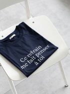【テチチ/Te chichi】のレタードプリントTシャツ 大人の最旬トレンドファッション＆コーディネート founy(ファウニー) ファッション Fashion レディースファッション Fashion for Women トップス・カットソー Cut & Sew Tops シャツ・ブラウス・オフィスカジュアル Elegant Blouses & Button-Ups ロングTシャツ・Tシャツ Longline T-Shirts & Tees おすすめ Recommended / Our Picks シンプル Simple, Minimal バランス Balance, Style Balance ベーシック Basic, Essential 定番 Standard, Basic Item thumbnail ネイビー|ID: prp329100004983341 ipo3291000000037331615