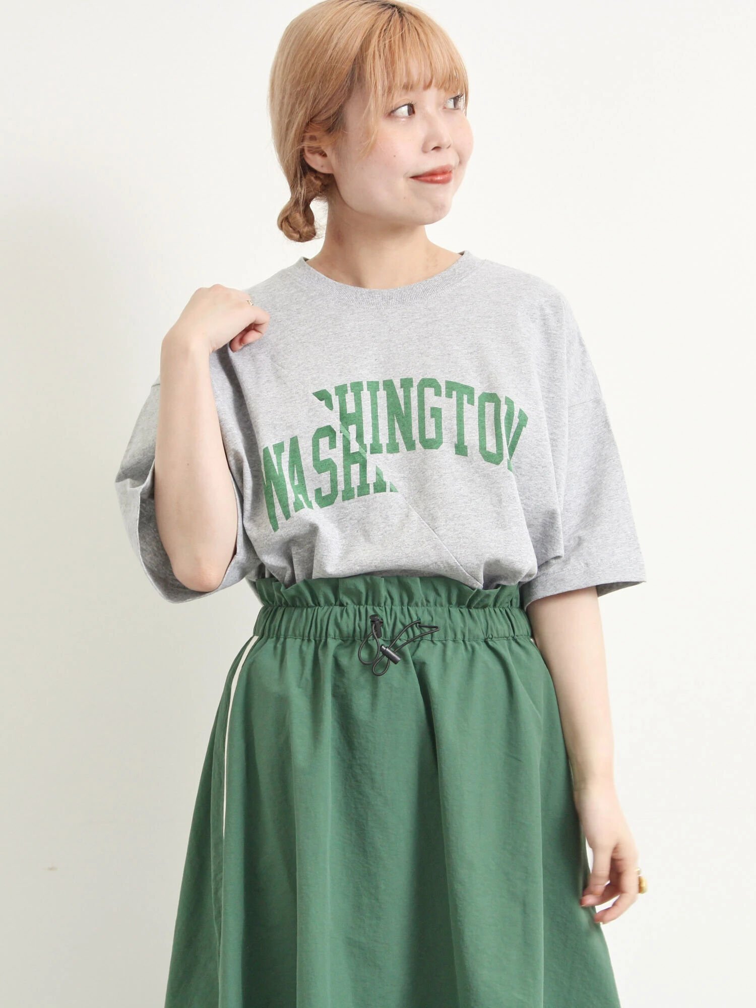 【サマンサモスモス/Samansa Mos2】のブロッキングロゴプリントTシャツ インテリア・キッズ・メンズ・レディースファッション・服の通販 founy(ファウニー) 　ファッション　Fashion　レディースファッション　Fashion for Women　トップス・カットソー　Cut & Sew Tops　シャツ・ブラウス・オフィスカジュアル　Elegant Blouses & Button-Ups　ロングTシャツ・Tシャツ　Longline T-Shirts & Tees　ガーリー　Girly, Feminine Style　ブロッキング　Color Blocking, Panel Design　プリント　Print, Printed Pattern　ボックス　Boxy, Box Shape　定番　Standard, Basic Item　グレー|ID: prp329100004983343 ipo3291000000037331623