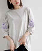 【アールピーエス/rps】の刺繍スリーブ7分袖カットプルオーバー 大人の最旬トレンドファッション＆コーディネート founy(ファウニー) ファッション Fashion レディースファッション Fashion for Women トップス・カットソー Cut & Sew Tops カジュアルプルオーバー・ニットトップス Pullovers & Knit Tops / Casual Pullovers コンシャス Conscious, Bodycon シンプル Simple, Minimal スリーブ Sleeve, Long Sleeve / Short Sleeve フラワー Flower, Floral 再入荷 Restock / Back in Stock thumbnail オートミール|ID: prp329100004983345 ipo3291000000037331636