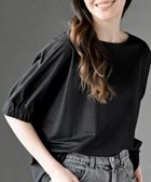 【アールピーエス/rps】の接触冷感袖ギャザードルマンT 大人の最旬トレンドファッション＆コーディネート founy(ファウニー) ファッション Fashion レディースファッション Fashion for Women トップス・カットソー Cut & Sew Tops thumbnail ブラック|ID: prp329100004983352 ipo3291000000037331659
