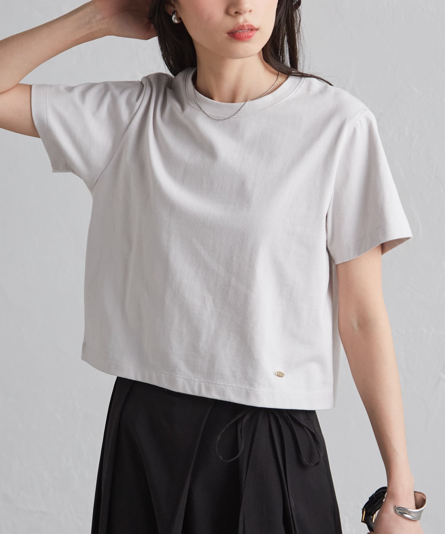【ラナン/Ranan】のRanan/【遮熱・防シワ・接触冷感・UV対策】多機能Tシャツ インテリア・キッズ・メンズ・レディースファッション・服の通販 founy(ファウニー) 　ファッション　Fashion　レディースファッション　Fashion for Women　トップス・カットソー　Cut & Sew Tops　シャツ・ブラウス・オフィスカジュアル　Elegant Blouses & Button-Ups　ロングTシャツ・Tシャツ　Longline T-Shirts & Tees　吸水　Absorbent, Quick-Dry　シャーリング　Shirring, Ruched　シンプル　Simple, Minimal　プリント　Print, Printed Pattern　プレート　Plate, Dish　ベーシック　Basic, Essential　ポケット　Pocket, Pocket Detail　おすすめ　Recommended / Our Picks　夏　Summer　GRJ|ID: prp329100004983353 ipo3291000000037331664