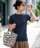 【スタイルデリ/STYLE DELI】の【Made in JAPAN】リブ半袖カットソートップス ネイビー|ID: prp329100004983354 ipo3291000000037331668