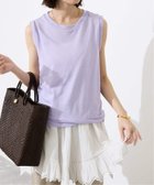 【スローブ イエナ/SLOBE IENA】の《追加》スラブ天竺ノースリーブTEE 大人の最旬トレンドファッション＆コーディネート founy(ファウニー) ファッション Fashion レディースファッション Fashion for Women トップス・カットソー Cut & Sew Tops キャミソール&ノースリーブ Camisoles & Sleeveless Tops 2025年 2025 2025春夏・S/S Spring/Summer 2025 SS25 ノースリーブ Sleeveless, No-Sleeve パープル Purple, Violet 人気 Popular, Best Seller thumbnail パープル C|ID: prp329100004983356 ipo3291000000037331682