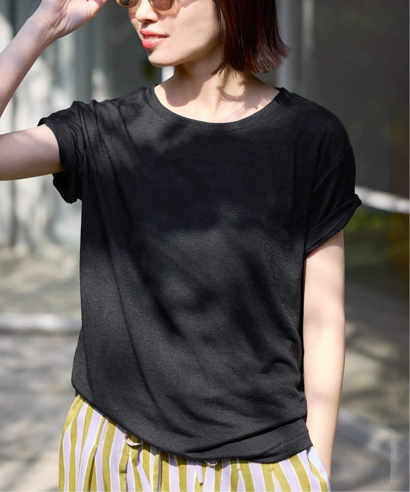 【スローブ イエナ/SLOBE IENA】の《追加》スラブ天竺5分袖TEE 大人の最旬トレンドファッション＆コーディネート founy(ファウニー) 　ファッション　Fashion　レディースファッション　Fashion for Women　トップス・カットソー　Cut & Sew Tops　2025年　2025　2025春夏・S/S　Spring/Summer 2025 SS25　パープル　Purple, Violet　人気　Popular, Best Seller　 other-1|ID: prp329100004983357 ipo3291000000037331683