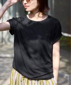 【スローブ イエナ/SLOBE IENA】の《追加》スラブ天竺5分袖TEE 大人の最旬トレンドファッション＆コーディネート founy(ファウニー) ファッション Fashion レディースファッション Fashion for Women トップス・カットソー Cut & Sew Tops 2025年 2025 2025春夏・S/S Spring/Summer 2025 SS25 パープル Purple, Violet 人気 Popular, Best Seller thumbnail ブラック|ID: prp329100004983357 ipo3291000000037331684