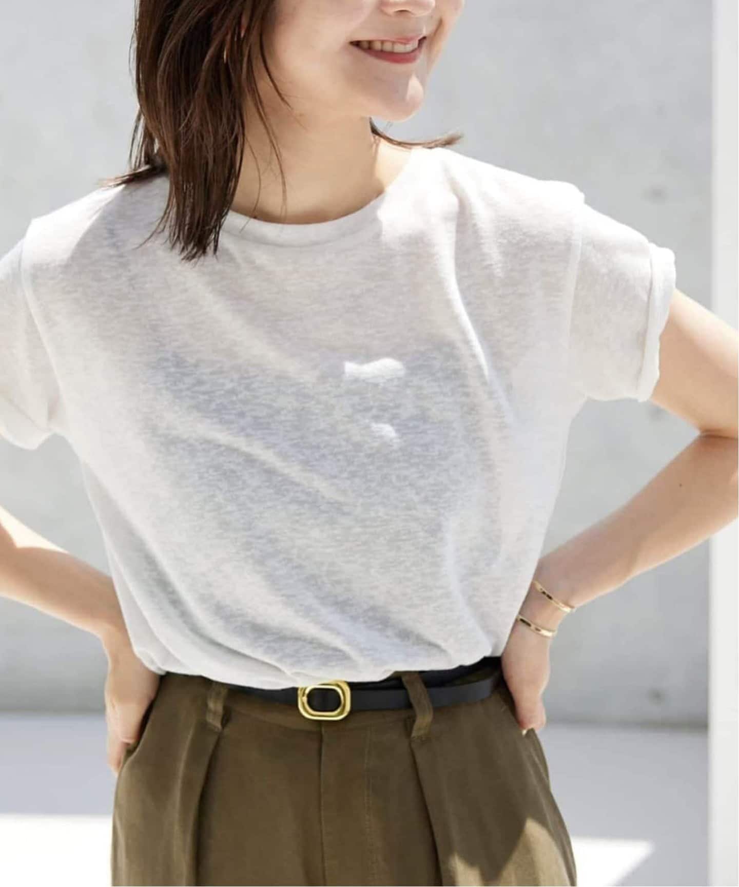 【スローブ イエナ/SLOBE IENA】の《追加》スラブ天竺5分袖TEE インテリア・キッズ・メンズ・レディースファッション・服の通販 founy(ファウニー) 　ファッション　Fashion　レディースファッション　Fashion for Women　トップス・カットソー　Cut & Sew Tops　2025年　2025　2025春夏・S/S　Spring/Summer 2025 SS25　パープル　Purple, Violet　人気　Popular, Best Seller　ホワイト|ID: prp329100004983357 ipo3291000000037331685
