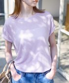 【スローブ イエナ/SLOBE IENA】の《追加》スラブ天竺5分袖TEE 大人の最旬トレンドファッション＆コーディネート founy(ファウニー) ファッション Fashion レディースファッション Fashion for Women トップス・カットソー Cut & Sew Tops 2025年 2025 2025春夏・S/S Spring/Summer 2025 SS25 パープル Purple, Violet 人気 Popular, Best Seller thumbnail パープル C|ID: prp329100004983357 ipo3291000000037331687