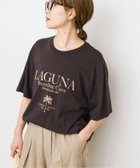 【スピック&スパン/Spick & Span】のパームツリーTシャツ 大人の最旬トレンドファッション＆コーディネート founy(ファウニー) ファッション Fashion レディースファッション Fashion for Women トップス・カットソー Cut & Sew Tops シャツ・ブラウス・オフィスカジュアル Elegant Blouses & Button-Ups ロングTシャツ・Tシャツ Longline T-Shirts & Tees シンプル Simple, Minimal プリント Print, Printed Pattern ボトム Bottoms, Lower Wear リラックス Relax, Relaxed Fit thumbnail ブラウンベース|ID: prp329100004983363 ipo3291000000037331706