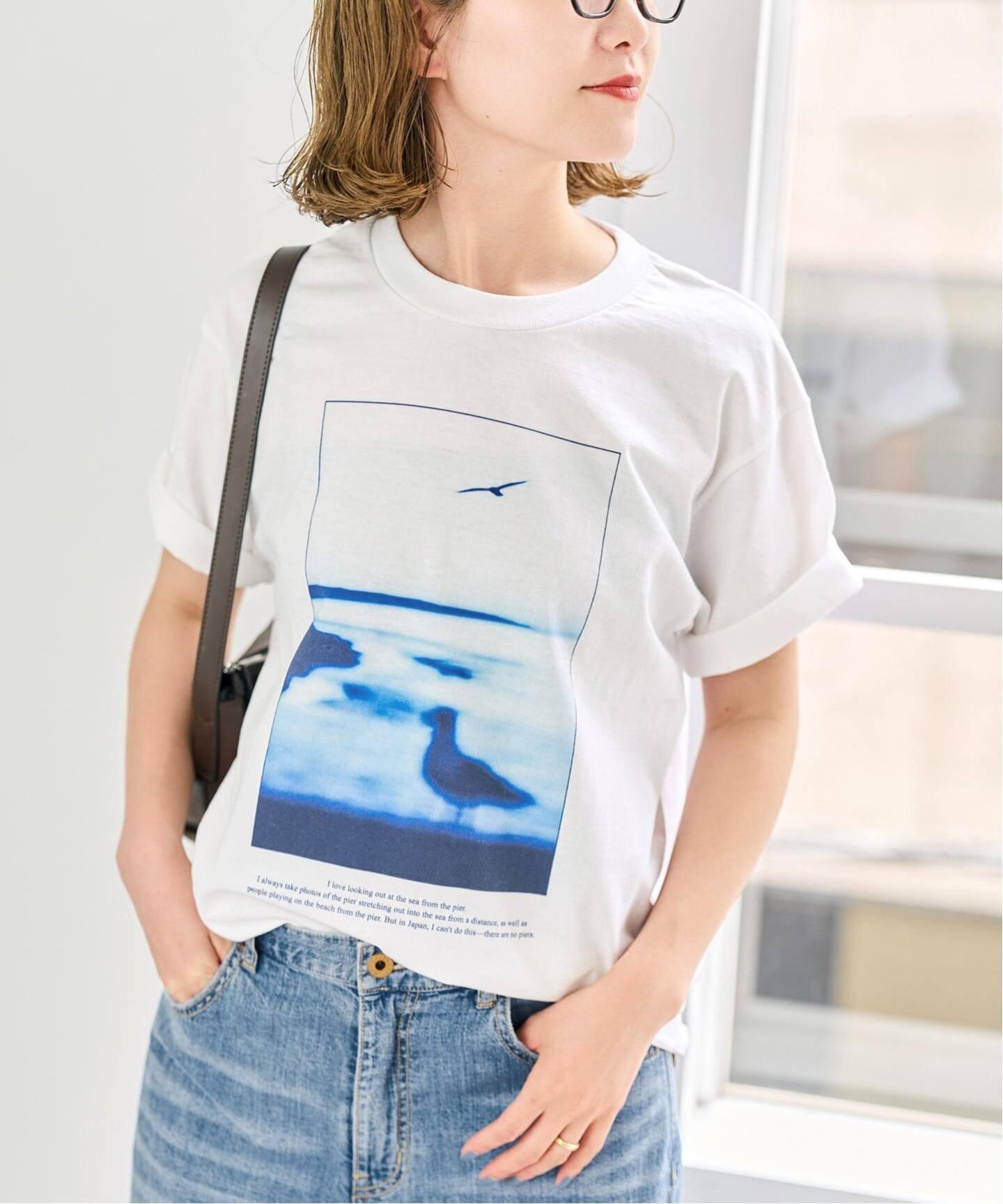 【スピック&スパン/Spick & Span】のOFF SESSION / オフ セッション PHOTO Tee インテリア・キッズ・メンズ・レディースファッション・服の通販 founy(ファウニー) 　ファッション　Fashion　レディースファッション　Fashion for Women　プリント　Print, Printed Pattern　犬　Dog　ホワイト B|ID: prp329100004983365 ipo3291000000037331714