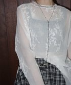 【チュクラ/chuclla】のフラワーエンブロイダリー シアートップス chw26s177 大人の最旬トレンドファッション＆コーディネート founy(ファウニー) ファッション Fashion レディースファッション Fashion for Women トップス・カットソー Cut & Sew Tops インナー Innerwear シアー Sheer, See-Through シンプル Simple, Minimal フラワー Flower, Floral thumbnail ホワイト|ID: prp329100004983368 ipo3291000000037331727