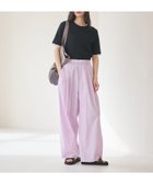 【ビューティ&ユース ユナイテッドアローズ/BEAUTY&YOUTH / UNITED ARROWS】のナイロンコットン ワイドタックパンツ ウォッシャブル LT.PINK|ID: prp329100004983371 ipo3291000000037331747