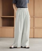 【ビューティ&ユース ユナイテッドアローズ/BEAUTY&YOUTH / UNITED ARROWS】のナイロンコットン ワイドタックパンツ ウォッシャブル LT.BLUE|ID: prp329100004983371 ipo3291000000037331750