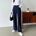 【ココモモ/COCOMOMO】の「楽革命」疲れないデニム デニムパンツ ストレッチデニム ウエスト調整 大人の最旬トレンドファッション＆コーディネート founy(ファウニー) ファッション Fashion レディースファッション Fashion for Women パンツ Pants & Trousers デニムパンツ・ジーンズ・美脚デニム Denim Jeans & Pants ケミカル Chemical, Chemical Wash ストレッチ Stretch, Stretchy Fabric ストレート Straight, Straight Cut デニム Denim, Jeans Material フィット Fit, Slim Fit レギュラー Regular, Standard Fit ロング Long, Long-Length thumbnail レギュラー丈・ダークブルー|ID: prp329100004983378 ipo3291000000037331797