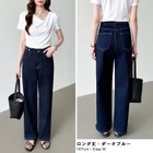 【ココモモ/COCOMOMO】の「楽革命」疲れないデニム デニムパンツ ストレッチデニム ウエスト調整 大人の最旬トレンドファッション＆コーディネート founy(ファウニー) ファッション Fashion レディースファッション Fashion for Women パンツ Pants & Trousers デニムパンツ・ジーンズ・美脚デニム Denim Jeans & Pants ケミカル Chemical, Chemical Wash ストレッチ Stretch, Stretchy Fabric ストレート Straight, Straight Cut デニム Denim, Jeans Material フィット Fit, Slim Fit レギュラー Regular, Standard Fit ロング Long, Long-Length thumbnail ロング丈・ダークブルー|ID: prp329100004983378 ipo3291000000037331807