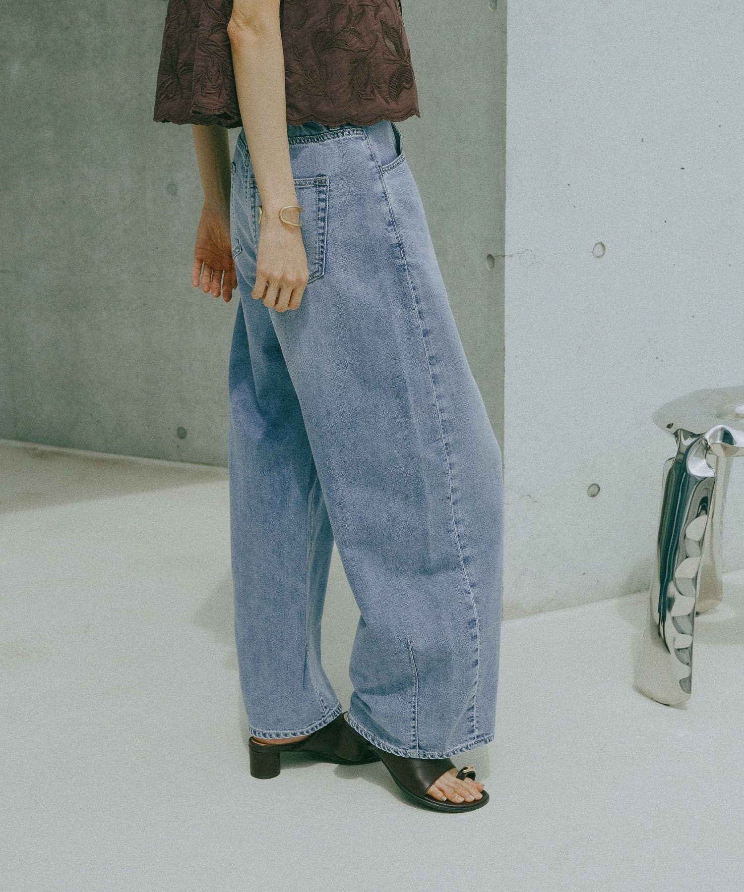 【グローバルワーク/GLOBAL WORK】のGOODデニムバレルCOOL/627009 インテリア・キッズ・メンズ・レディースファッション・服の通販 founy(ファウニー) 　ファッション　Fashion　レディースファッション　Fashion for Women　カットソー　Cut and Sewn Top　クール　Cool, Chic　シンプル　Simple, Minimal　ジャケット　Jacket, Outerwear　ジーンズ　Jeans, Denim Pants　デニム　Denim, Jeans Material　トレンド　Trend, Trending Now　フリル　Frill, Ruffle　羽織　Haori, Light Jacket　リネン　Linen, Linen Fabric　リラックス　Relax, Relaxed Fit　レース　Lace, Lace Fabric　楽ちん　Easy Fit, Comfortable　おすすめ　Recommended / Our Picks　夏　Summer　旅行　Travel　ブルー83|ID: prp329100004983380 ipo3291000000037331820