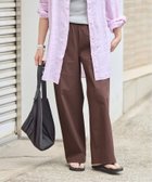 【ジャーナルスタンダード/JOURNAL STANDARD】の《追加4》【撥水/接触冷感/洗える/UVカット】リネンナイロンストレッチワイドパンツ 大人の最旬トレンドファッション＆コーディネート founy(ファウニー) ファッション Fashion レディースファッション Fashion for Women パンツ Pants & Trousers シャーリング Shirring, Ruched ストレッチ Stretch, Stretchy Fabric リネン Linen, Linen Fabric 洗える Machine Washable thumbnail ブラウン B|ID: prp329100004983385 ipo3291000000037331848