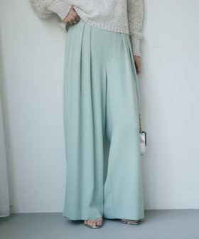 【ラブティックボンボン/La boutique BonBon】の【RISA監修・ミントグリーン追加・5サイズあり】2タックワイドパンツ 大人の最旬トレンドファッション＆コーディネート founy(ファウニー) ファッション Fashion レディースファッション Fashion for Women パンツ Pants & Trousers クロップド Cropped, Short Length とろみ Fluid, Flowy Fabric 人気 Popular, Best Seller ポケット Pocket, Pocket Detail リラックス Relax, Relaxed Fit おすすめ Recommended / Our Picks |ID:prp329100004983386