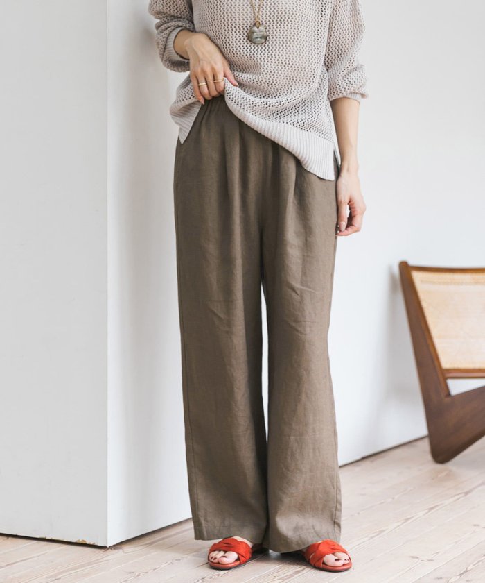 【アーバンリサーチ ドアーズ/URBAN RESEARCH DOORS】のリネンイージーパンツ インテリア・キッズ・メンズ・レディースファッション・服の通販 founy(ファウニー) https://founy.com/ ファッション Fashion レディースファッション Fashion for Women パンツ Pants & Trousers 2026年 2026 2026春夏・S/S Spring/Summer 2026 SS26 サンダル Sandals, Summer Shoes ジャケット Jacket, Outerwear ストレート Straight, Straight Cut ノースリーブ Sleeveless, No-Sleeve フラット Flat, Flat Shoes リネン Linen, Linen Fabric ワイド Wide, Wide Fit エレガント 上品 Elegant 夏 Summer S/S・春夏 SS, Spring/Summer, Warm Season |ID: prp329100004983393 ipo3291000000037331887