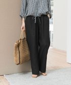 【アーバンリサーチ ドアーズ/URBAN RESEARCH DOORS】のリネンイージーパンツ ブラック|ID: prp329100004983393 ipo3291000000037331891