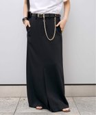【エーピーストゥディオ/AP STUDIO】のSleek スカート 大人の最旬トレンドファッション＆コーディネート founy(ファウニー) ファッション Fashion レディースファッション Fashion for Women スカート Skirts おすすめ Recommended / Our Picks イタリア Italy ジャケット Jacket, Outerwear スマート Smart, Elegant スリット Slit, Slit Detail セットアップ Set-Up, Coordinated Outfit マキシ Maxi, Full Length ループ Loop, Loop Knit エレガント 上品 Elegant 夏 Summer thumbnail ブラック|ID: prp329100004983397 ipo3291000000037331920