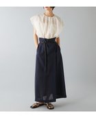 【リエス/Liesse】の麻調ラップ風ナロースカート 大人の最旬トレンドファッション＆コーディネート founy(ファウニー) ファッション Fashion レディースファッション Fashion for Women スカート Skirts セットアップ Set-Up, Coordinated Outfit ラップ Wrap, Wrap Design ランダム Random, Irregular リネン Linen, Linen Fabric ロング Long, Long-Length エレガント 上品 Elegant 吸水 Absorbent, Quick-Dry 洗える Machine Washable 軽量 Lightweight, Ultra Light thumbnail ネイビー|ID: prp329100004983403 ipo3291000000037331946