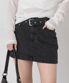 【パルグループ/PAL GROUP】の【mline】アシメデニムミニスカ 大人の最旬トレンドファッション＆コーディネート founy(ファウニー) ファッション Fashion レディースファッション Fashion for Women ジャケット Jacket, Outerwear トレンド Trend, Trending Now バランス Balance, Style Balance ミニスカート Mini Skirt, Short Skirt 再入荷 Restock / Back in Stock thumbnail ブラック|ID: prp329100004983431 ipo3291000000037332078