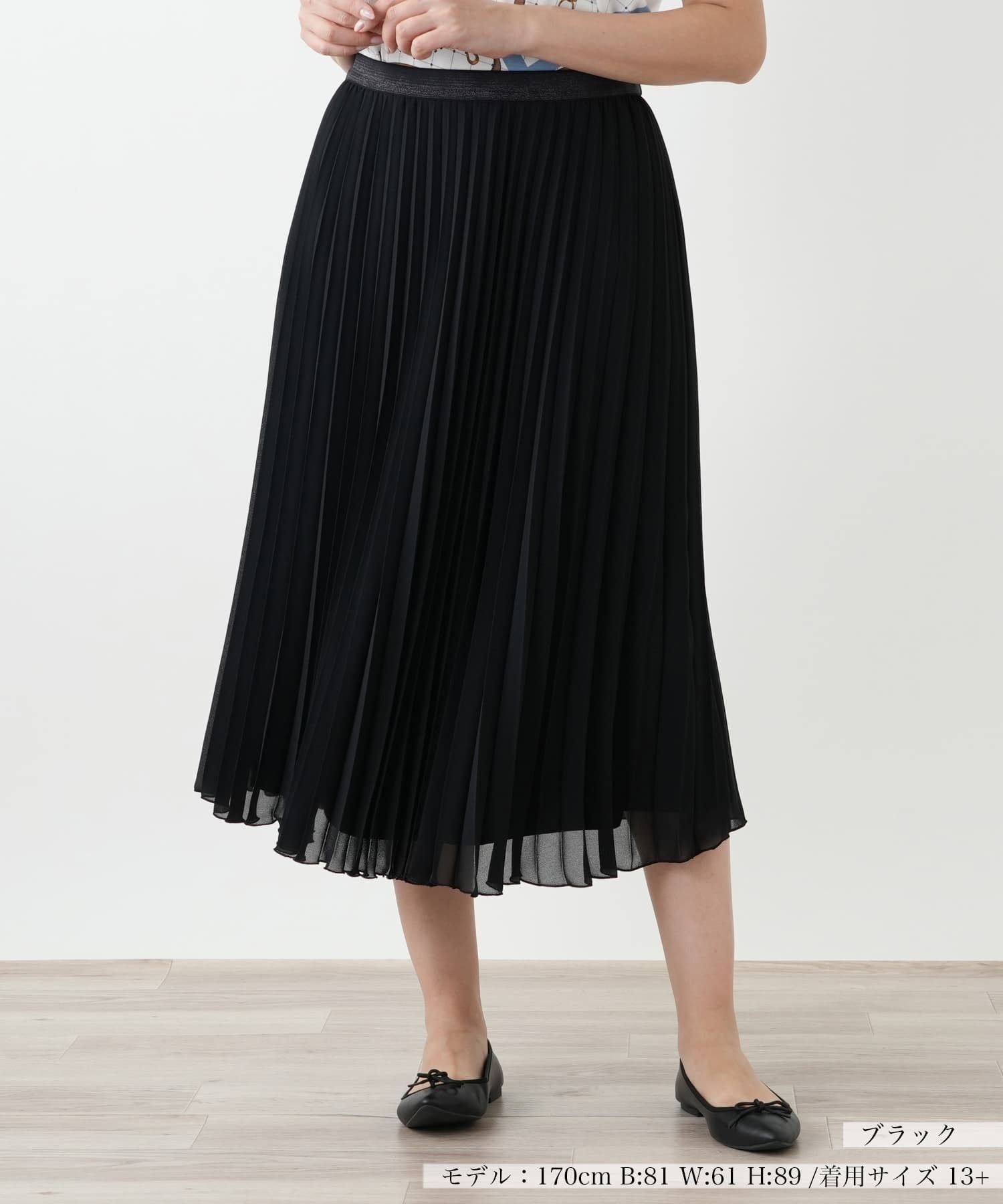 【レリアンプラスハウス/Leilian PLUS HOUSE】のプリーツスカート インテリア・キッズ・メンズ・レディースファッション・服の通販 founy(ファウニー) 　ファッション　Fashion　レディースファッション　Fashion for Women　スカート　Skirts　プリーツスカート / 上品フェミニンスタイル　Pleated Skirts　ウォッシャブル　Machine Washable　プリーツ　Pleats, Pleated　ポケット　Pocket, Pocket Detail　秋　Autumn　ブラック|ID: prp329100004983441 ipo3291000000037332113