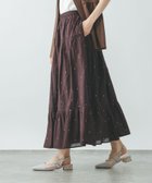 【グローバルワーク/GLOBAL WORK】のmeets India/ティアード刺繍スカート/625306 大人の最旬トレンドファッション＆コーディネート founy(ファウニー) ファッション Fashion レディースファッション Fashion for Women スカート Skirts インド Indian Textile インナー Innerwear 春 Spring 洗える Machine Washable カットソー Cut and Sewn Top コンビ Combo, Combination Style シンプル Simple, Minimal チュニック Tunic, Long Top ティアード Tiered, Tiered Style デニム Denim, Jeans Material ベスト Vest, Waistcoat ポケット Pocket, Pocket Detail レース Lace, Lace Fabric おすすめ Recommended / Our Picks 夏 Summer thumbnail ブラウン刺繍58|ID: prp329100004983455 ipo3291000000037332151