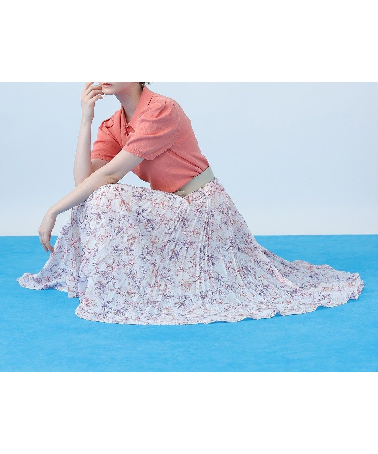 【アナイ/ANAYI】のCoral プリントローンプリーツ スカート セットアップ対応商品 インテリア・キッズ・メンズ・レディースファッション・服の通販 founy(ファウニー) 　ファッション　Fashion　レディースファッション　Fashion for Women　セットアップ　Matching Sets　スカート・ミニ/ミディ/マキシ　Skirts / Mini, Midi & Maxi Skirts　スカート　Skirts　プリーツスカート / 上品フェミニンスタイル　Pleated Skirts　エレガント 上品　Elegant　コレクション　Collection, Seasonal Line　サマー　Summer, Summer Style　スマート　Smart, Elegant　セットアップ　Set-Up, Coordinated Outfit　パステル　Pastel, Soft Color　プリント　Print, Printed Pattern　プリーツ　Pleats, Pleated　ミックス　Mix, Mixed Style　ミドル　Middle Length, Mid Height　ランダム　Random, Irregular　S/S・春夏　SS, Spring/Summer, Warm Season　再入荷　Restock / Back in Stock　夏　Summer　pink|ID: prp329100004983467 ipo3291000000037332187
