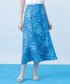 【アナイ/ANAYI】のVeil Blue プリントラップ スカート 大人の最旬トレンドファッション＆コーディネート founy(ファウニー) ファッション Fashion レディースファッション Fashion for Women スカート Skirts エレガント 上品 Elegant グログラン Grosgrain, Grosgrain Ribbon コレクション Collection, Seasonal Line サマー Summer, Summer Style シルバー Silver, Metallic Silver プリント Print, Printed Pattern モチーフ Motif, Design Theme ラップ Wrap, Wrap Design リネン Linen, Linen Fabric S/S・春夏 SS, Spring/Summer, Warm Season 夏 Summer thumbnail blue|ID: prp329100004983469 ipo3291000000037332192
