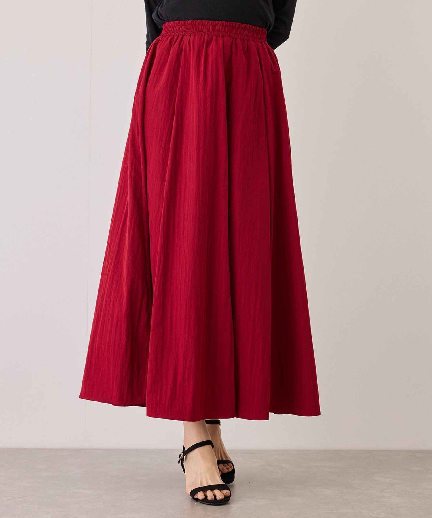 【ジャイロ/JAYRO】のナチュラルワッシャー8ハギロングスカート インテリア・キッズ・メンズ・レディースファッション・服の通販 founy(ファウニー) 　ファッション　Fashion　レディースファッション　Fashion for Women　スカート　Skirts　ロングスカート　Long Skirts / Maxi & Midi Skirts　春　Spring　カットソー　Cut and Sewn Top　カーディガン　Cardigan, Knitwear　コンパクト　Compact, Small Size　切替　Switching, Contrast Panel　バランス　Balance, Style Balance　フレア　Flare, Flared　ポケット　Pocket, Pocket Detail　ロング　Long, Long-Length　ワッシャー　Washer, Crinkled Finish　S/S・春夏　SS, Spring/Summer, Warm Season　おすすめ　Recommended / Our Picks　夏　Summer　エレガント 上品　Elegant　レッド(60)|ID: prp329100004983477 ipo3291000000037332221